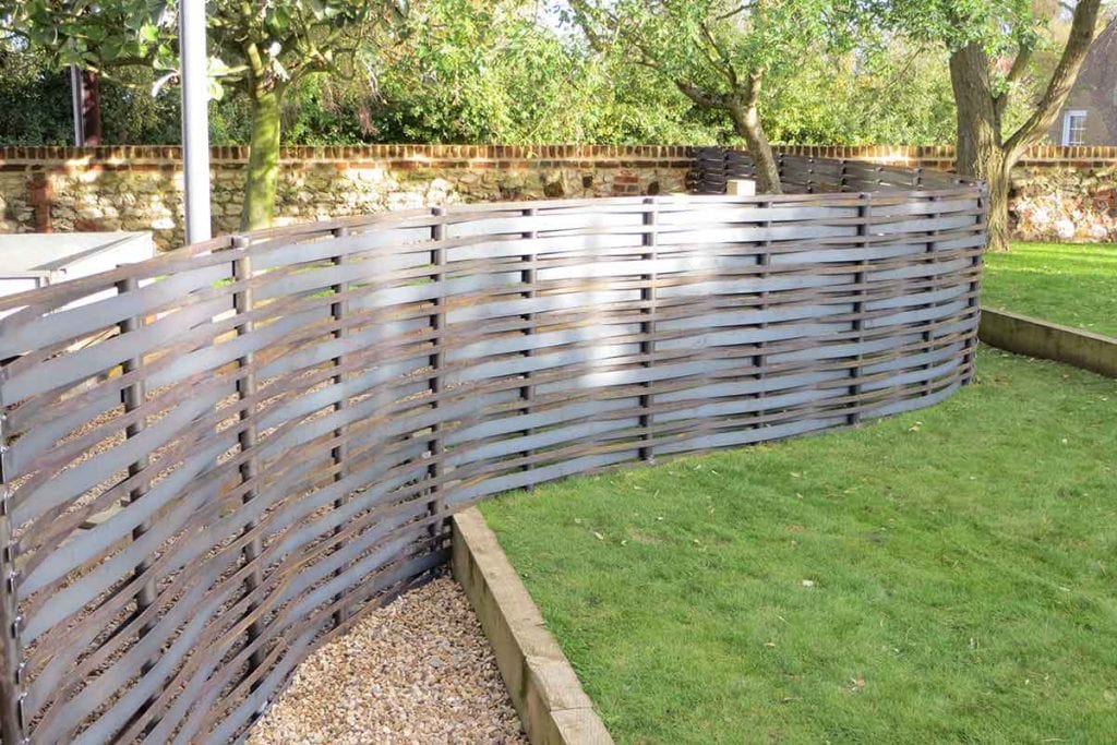 woven fencing garden screen