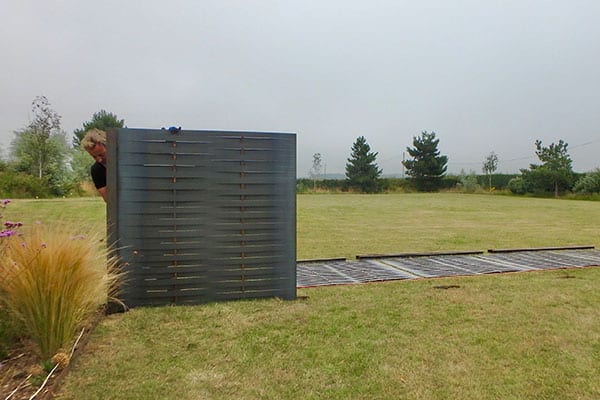 Steel panels installation