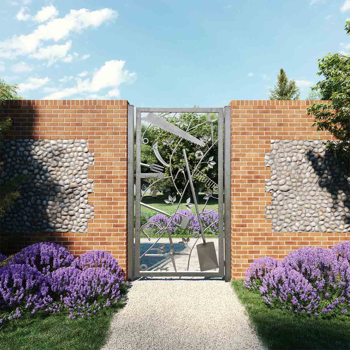 Galvanised Garden Gate Design from Steelscapes