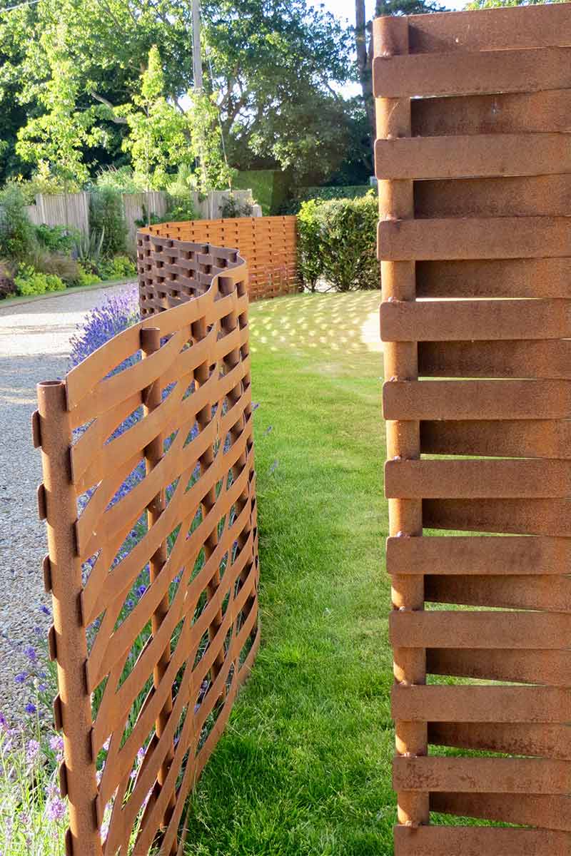 Beautiful Woven Steel Fence