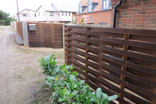 woven steel fencing as a beautiful boundary fence