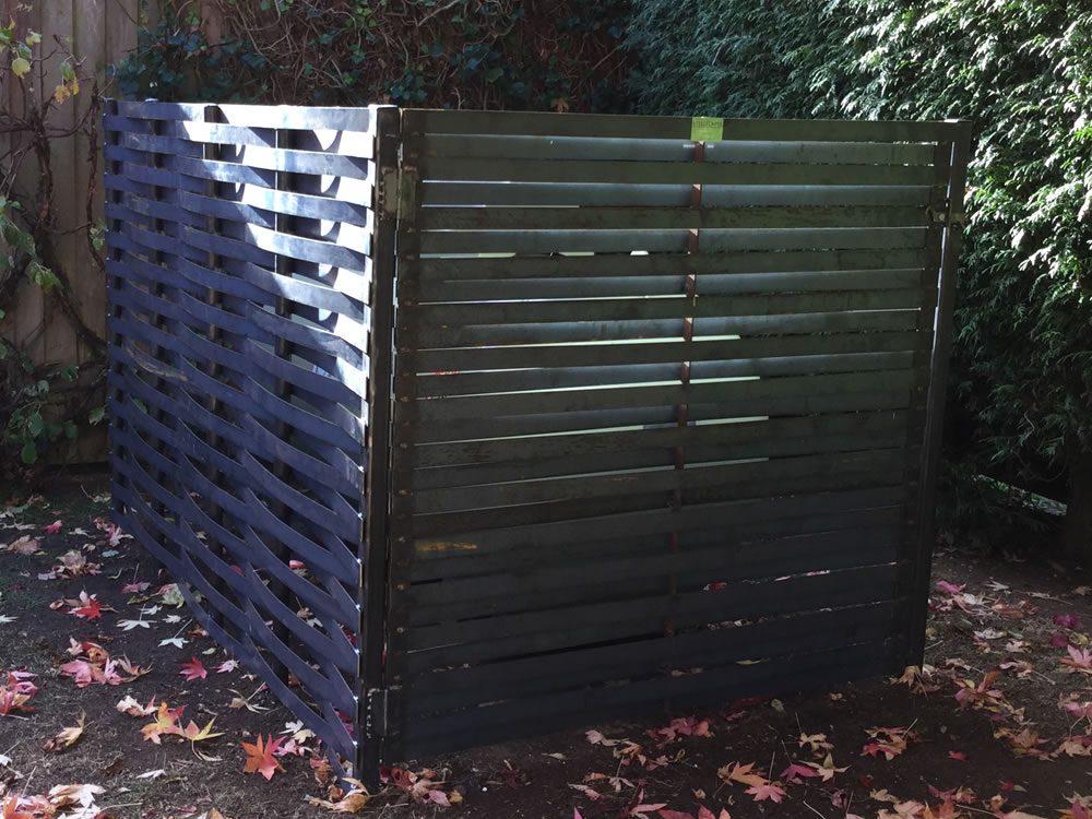 woven steel screens in your garden